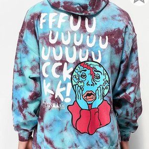 New Zumiez Teenage Scream Tie dye Hoodie Sweatshirt Sz Small S